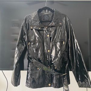 1 Madison Leather Trench Coat